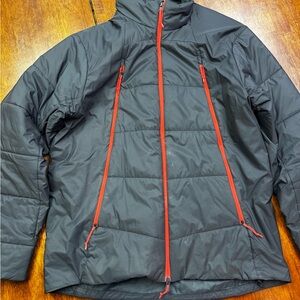 Icebreaker Black Jacket with Red Zippers